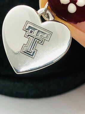 James Avery Texas Tech University Classic Heart Charm